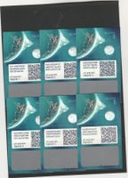 1. Ausgabe Crypto Stamp Kat. 3`605.- und 53.40 Frankaturgül.
